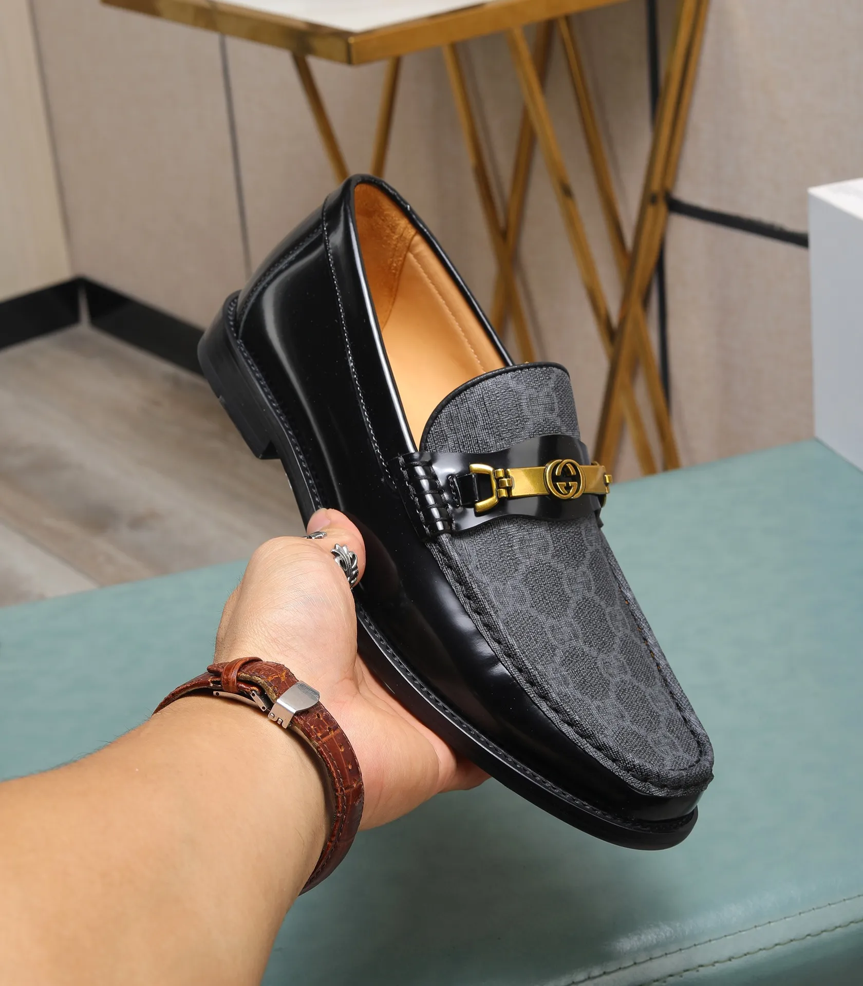 Men's shoes 💰580 📛📛Original (water-dyed cow lining) Gucci GUCCI official website formal shoes 🌀 Italian 🇮🇹 imported cowhide ➕ top imported water-dyed cowhide lining 💋 fine handmade original bottom, the real thing looks better when photographed in person Standard size 38-44